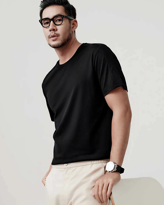 Herren Seidenjersey T-Shirt – Relaxed Fit