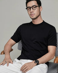 Herren-Slim-Fit-Seidenshirt aus Jersey