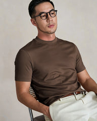 Herren-Slim-Fit-Seidenshirt aus Jersey