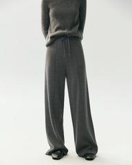 Merinowoll-Strickhose mit geradem Bein