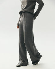 Merinowoll-Strickhose mit geradem Bein