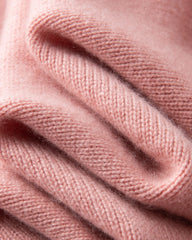 Rollkragen-Pullover aus Kaschmir mit Rautenmuster