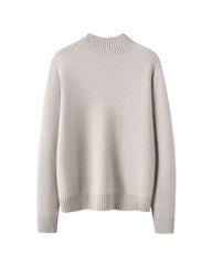 Rollkragen-Pullover aus Kaschmir mit Rautenmuster