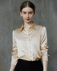 Langarmshirt aus Maulbeerseide für Damen