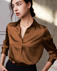 Langarmshirt aus Maulbeerseide für Damen