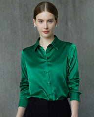 Langarmshirt aus Maulbeerseide für Damen