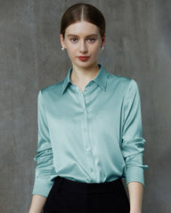 Langarmshirt aus Maulbeerseide für Damen
