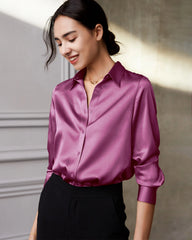 Langarmshirt aus Maulbeerseide für Damen