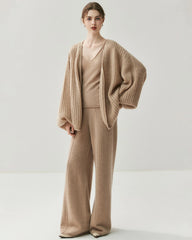 Oversize-Seide-Kaschmir-Cardigan