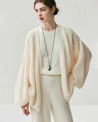 Oversize-Seide-Kaschmir-Cardigan