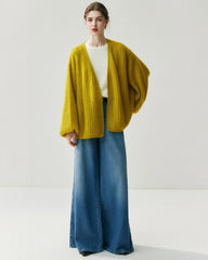 Oversize-Seide-Kaschmir-Cardigan