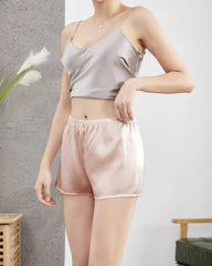 Satin Seide Damen Leggings Unterhosen Shorts