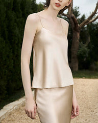 Seiden-Camisole mit Scoop-Ausschnitt