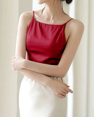 Seidencamisole mit integriertem BH