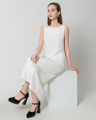 40 Momme Seiden-Maxi-Kleid