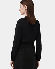 Seiden Schluppenbluse für Damen