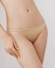 Seiden-Triangle-Bralette und V-String-Slip-Set