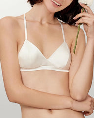 Seiden-Triangle-Bralette und V-String-Slip-Set