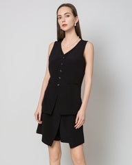 40 Momme Seidene Blazer-Weste