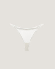 Seiden-BH ohne Bügel und V-String-Tanga Set