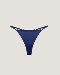 Seiden-BH ohne Bügel und V-String-Tanga Set