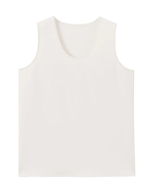 Triacetat-Tanktop mit Rundhalsausschnitt und lockerer Passform