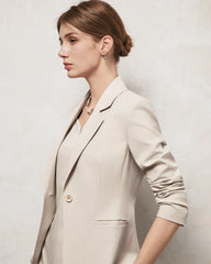 Triacetat-Blazer mit Seidenfutter in maßgeschneiderter Passform