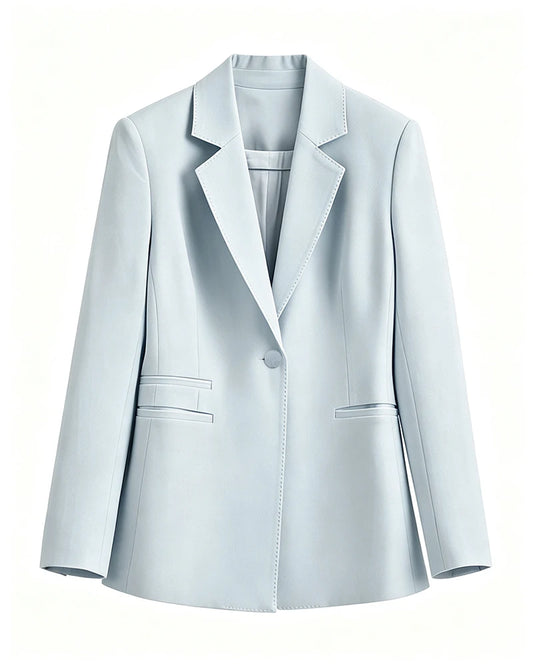 Triacetat-Blazer mit Seidenfutter in maßgeschneiderter Passform