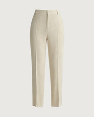 Triacetat-Hose in Slim Fit mit Knöchellänge