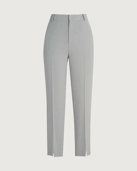 Triacetat-Hose in Slim Fit mit Knöchellänge