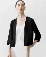 Basic-Seiden-Cardigan für Damen