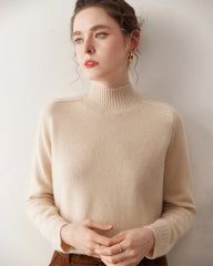 Damen-Kaschmirpullover mit Zopfmuster und Raglanärmeln