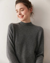 Damen-Kaschmirpullover mit Zopfmuster und Raglanärmeln
