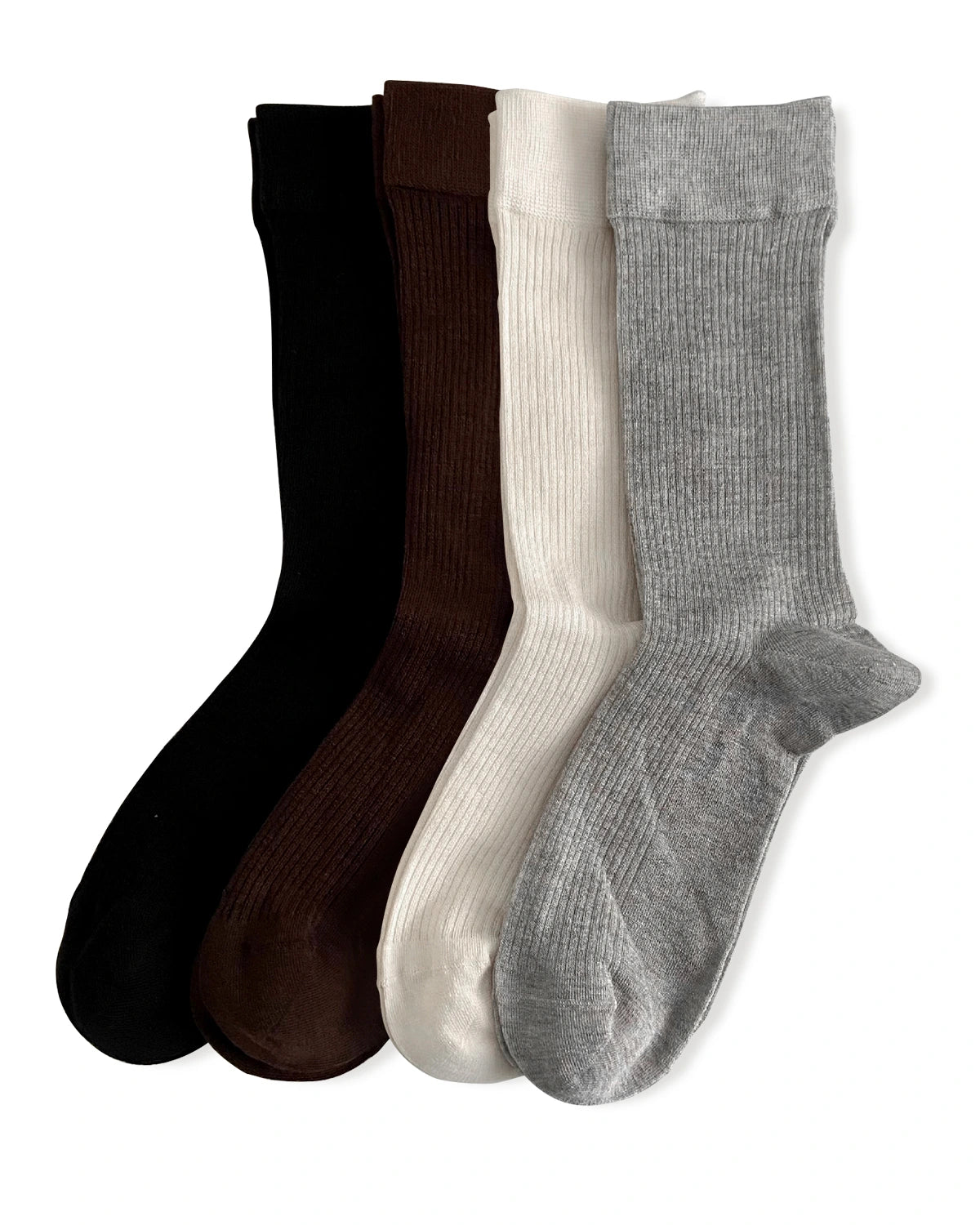 Damen Crew-Socken aus Cashmere-Modal-Mix mit 90°-Ferse