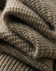 Damen-Kaschmirpullover mit halbem Reißverschluss