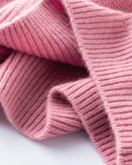 Damen-Kaschmirpullover mit halbem Reißverschluss