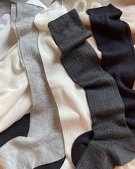 Damen Feine Cashmere-Modal-Mix Wadenlange Socken