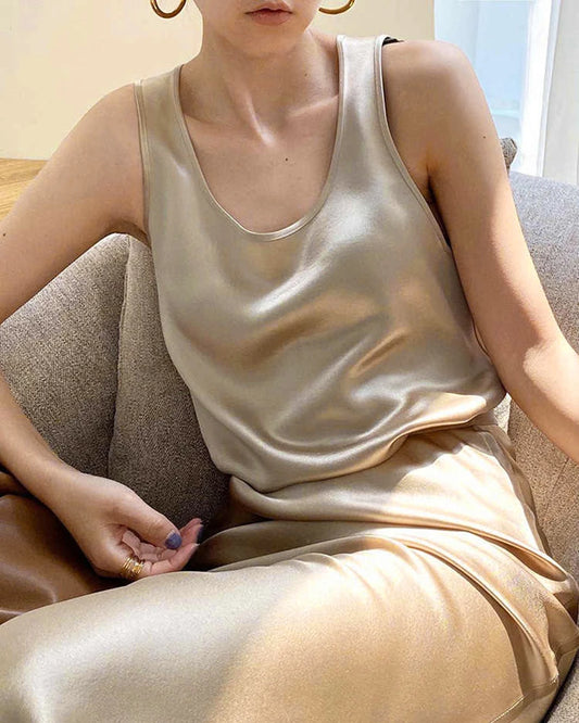 Zweiteiler aus Seide für Damen