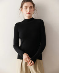Damen-Kaschmir-Unterziehshirt mit schmaler Passform