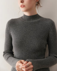 Damen-Kaschmir-Unterziehshirt mit schmaler Passform