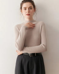 Damen-Kaschmir-Unterziehshirt mit schmaler Passform