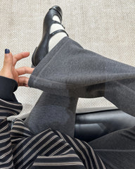 Damen-Schlaghose mit Wollfleece-Futter