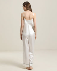 Seiden-Pyjama-Set mit Cowl Neck Camisole